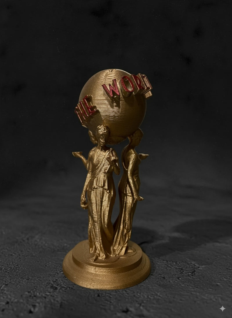 The world is yours (hand-painted)