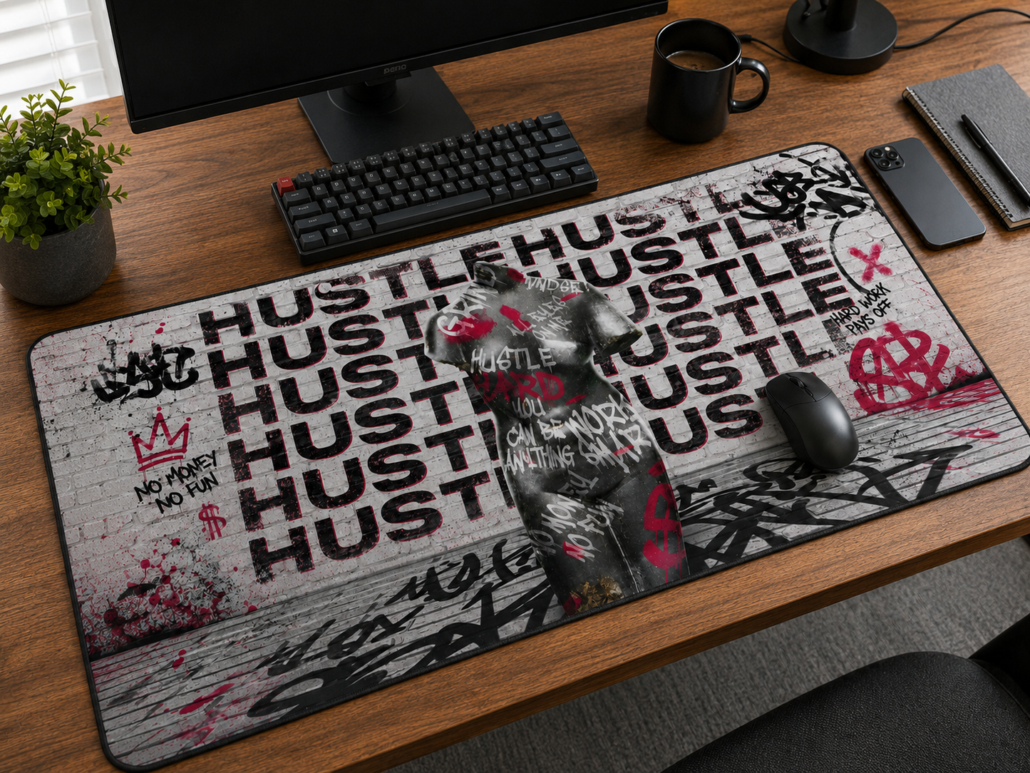 Hustle Statue - Mousepad